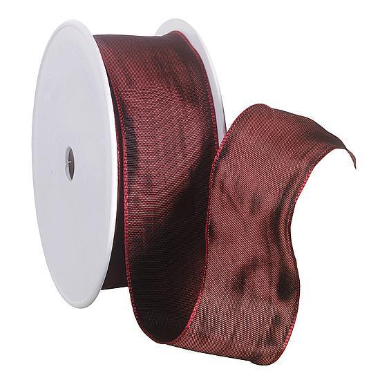 Fabric ribbon with wire edge