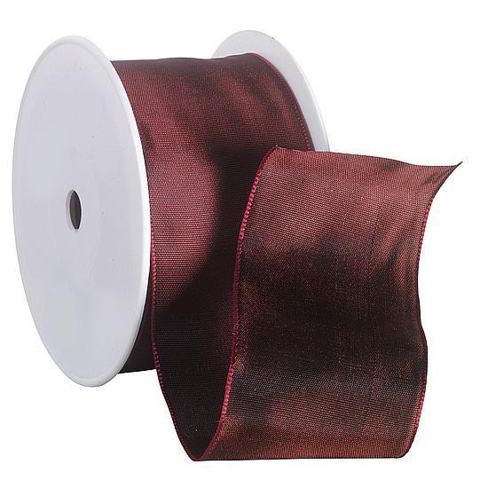 Fabric ribbon with wire edge