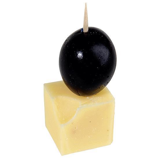 Cheese grapes skewer blue