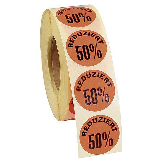 Labels "50 %"