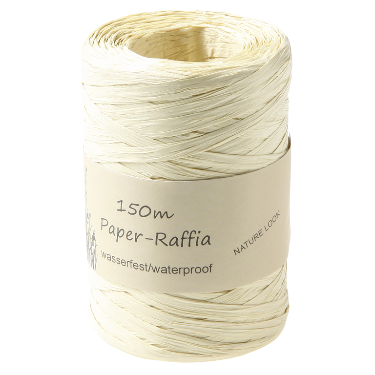 Papier Raffia 7mm/150m creme