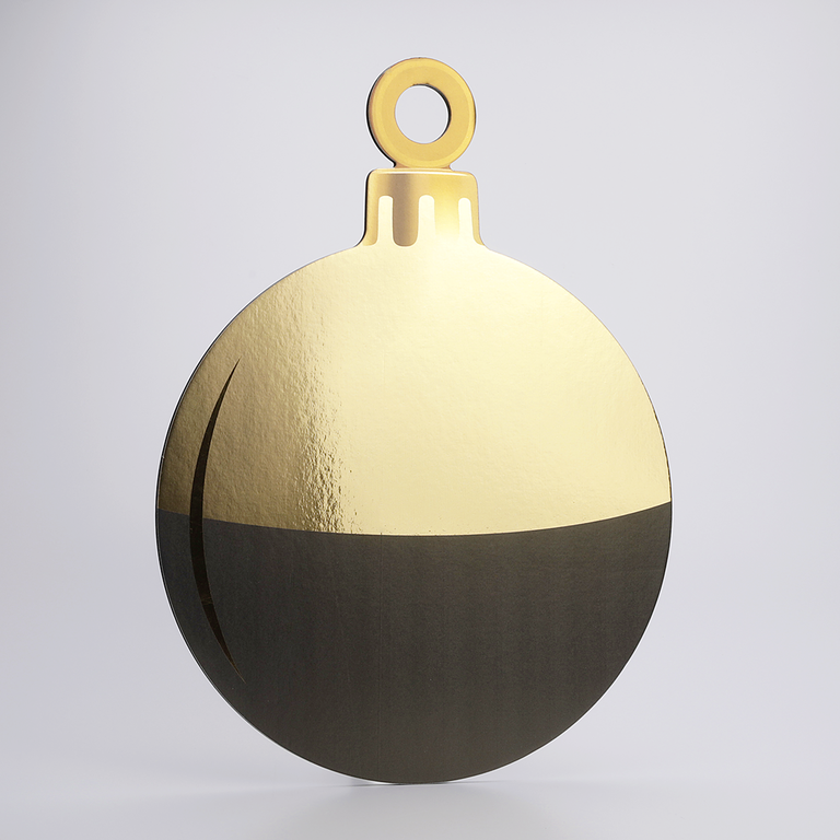 "Christmas ball display 67 cm black gold"