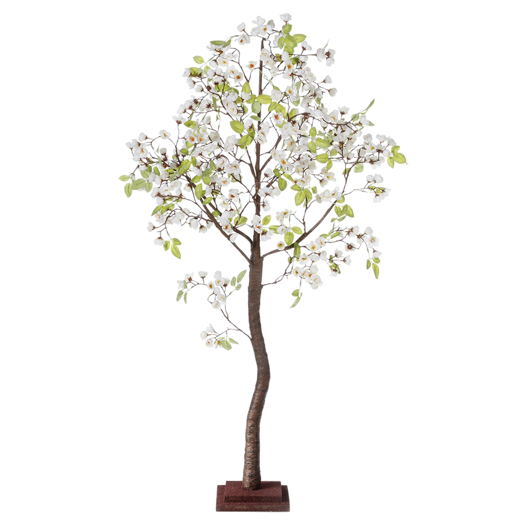 "Artificial cherry blossom tree white 120 cm high"