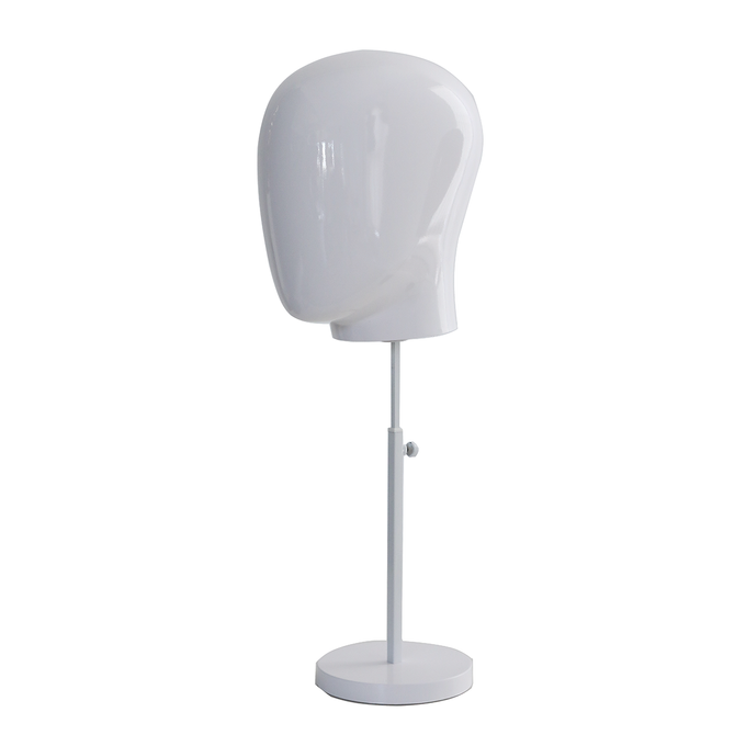 "Men's mannequin head with stand white 29 x 29 x 40 cm"