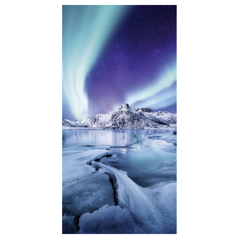 "Fabric banner ""Aurora Borealis"" 100 x 200 cm"