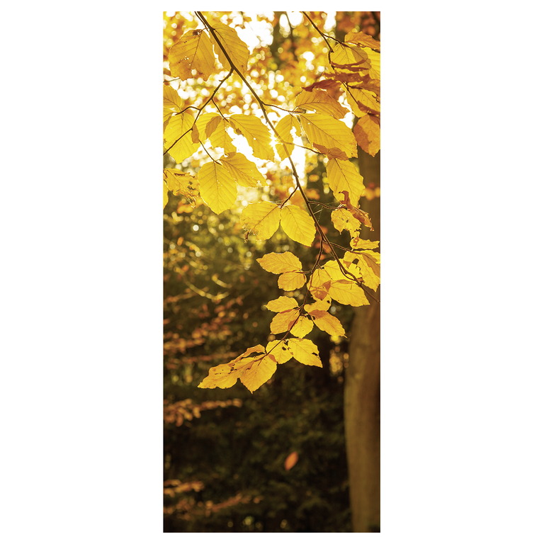 "Fabric banner golden autumn leaves 75 x 180 cm"