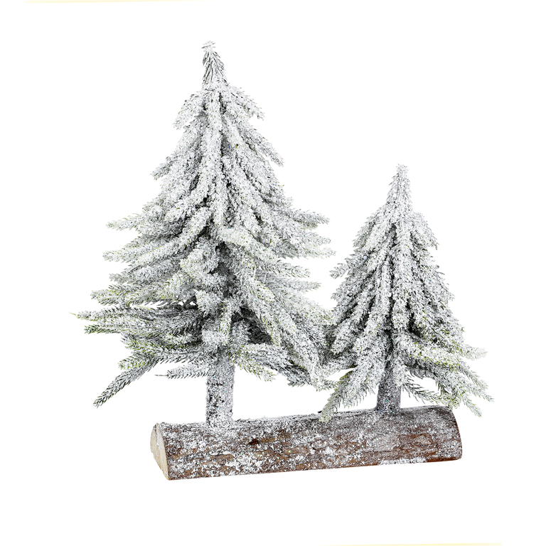 "Fir tree stand 16x28 cm snow-covered"