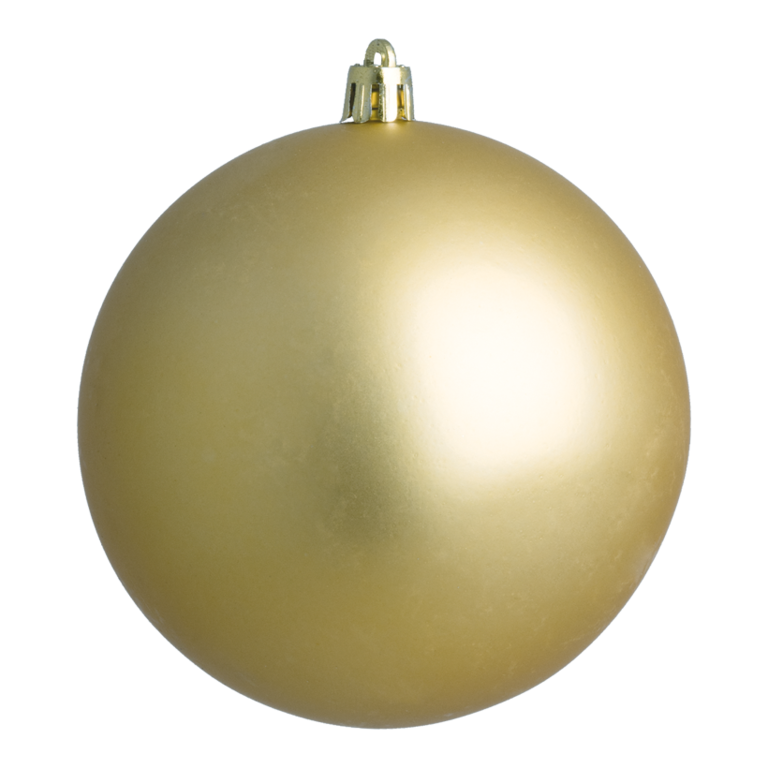 Christmas balls, gold matt,