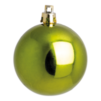 Christmas balls, light green shiny,