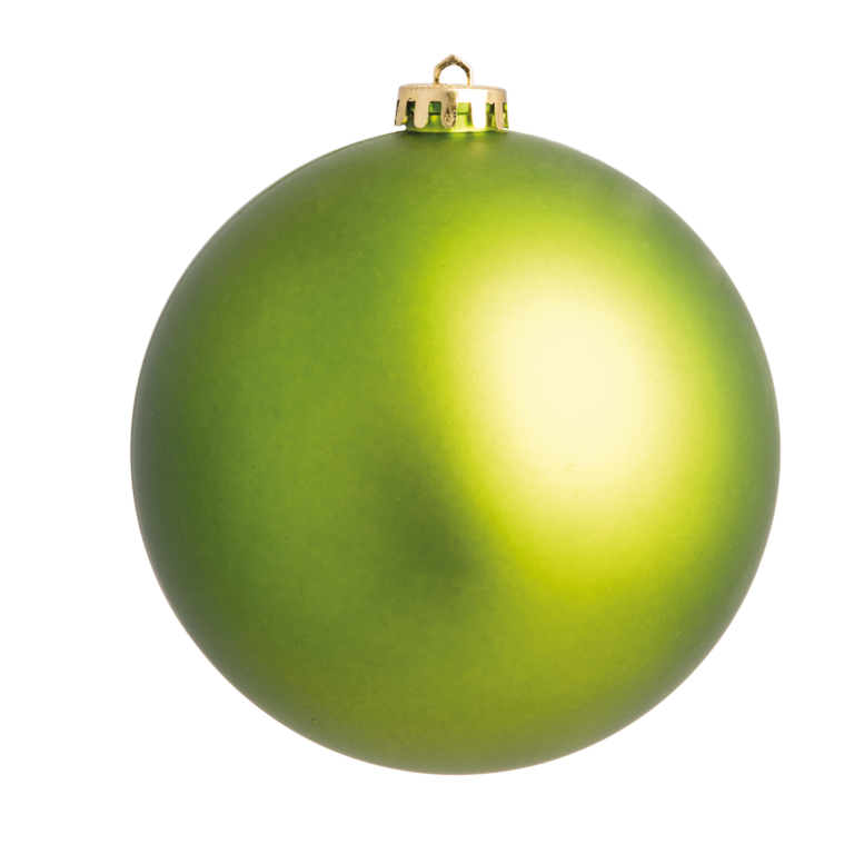 Christmas balls, light green matt,