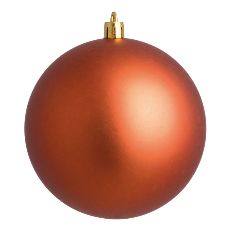 Christmas ball, copper matt,