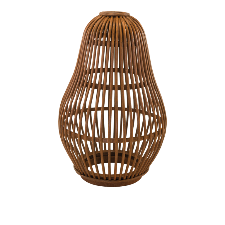 Wicker work lamp shade,