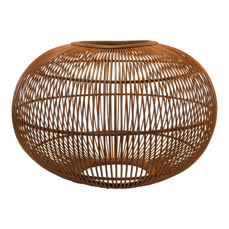 Wicker work lamp shade,