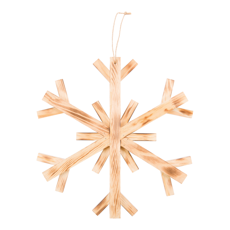 Wooden snowflake,