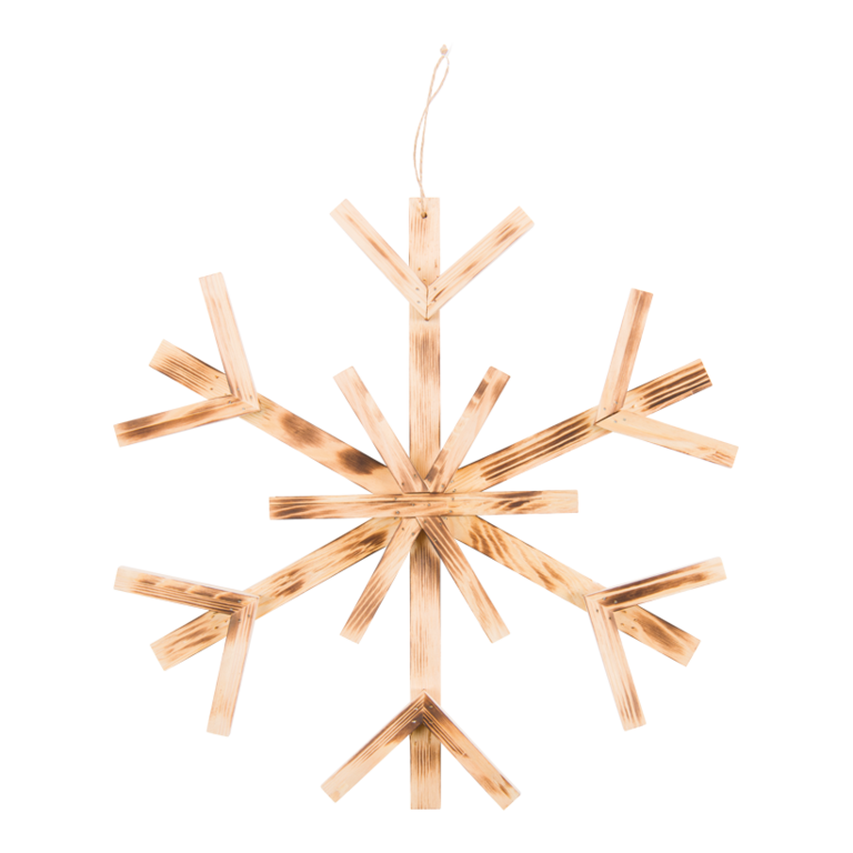 Wooden snowflake,