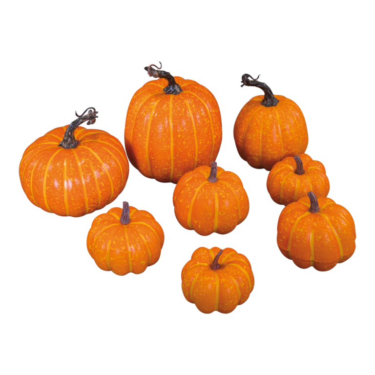 Pumpkins in set,