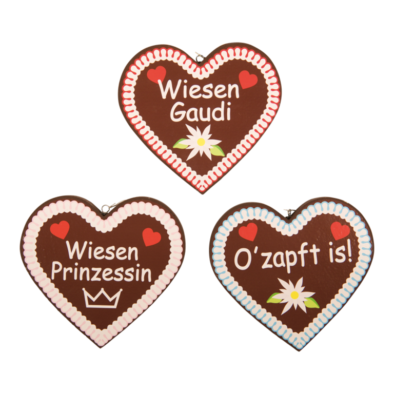 Gingerbread hearts, set 