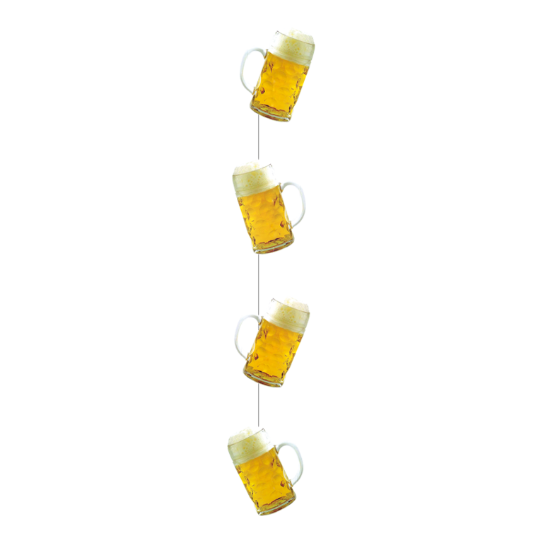 # Beer mug garland,