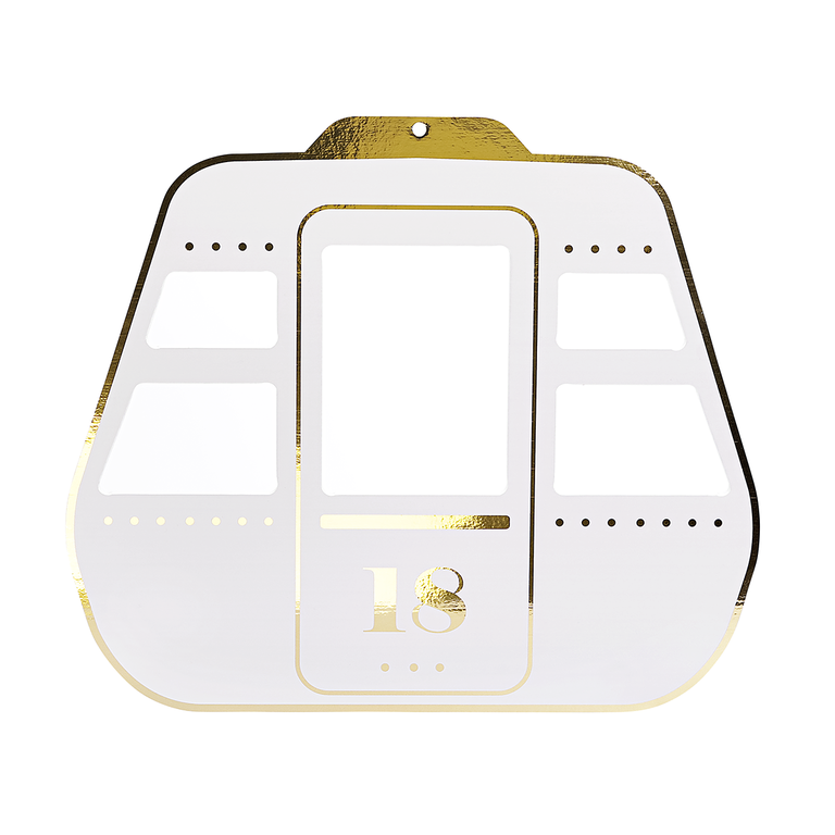 "Gondola Display white / gold"