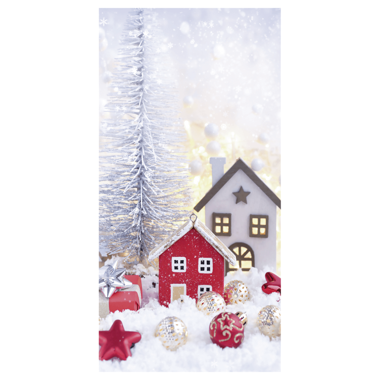 "Flame retardant fabric banner ""Christmas decoration"""