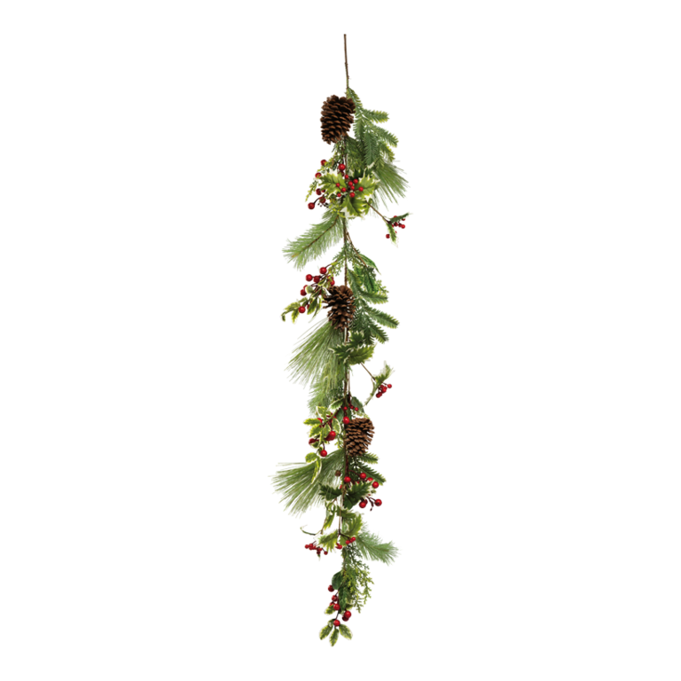 Fir garland with berries