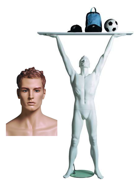 Sportfiguur Lifter Man - huidskleur